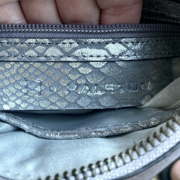 Halston Heritage Snake Embossed Crossbody Bag Small - Picture 4 of 7
